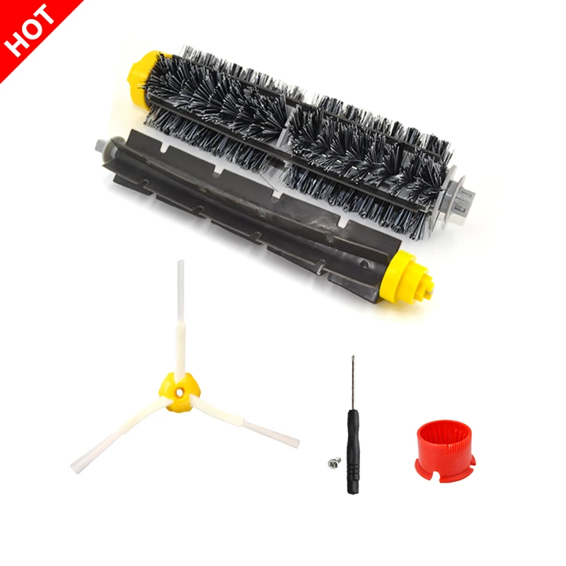 

Bristle & Flexible Beater Brush Side Brush for Vacuum Cleaner iRobot Roomba 600 700 620 630 650 660 760 770 780 790 New