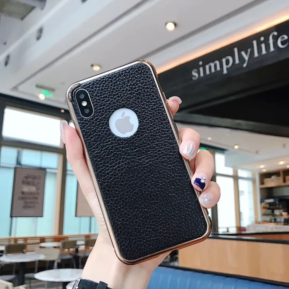 

Easterm Luxury XS Cases For iPhone 6S 6 7 8 Plus XS Max Cover Leather Skin Case For iPhone XR Phone Shell