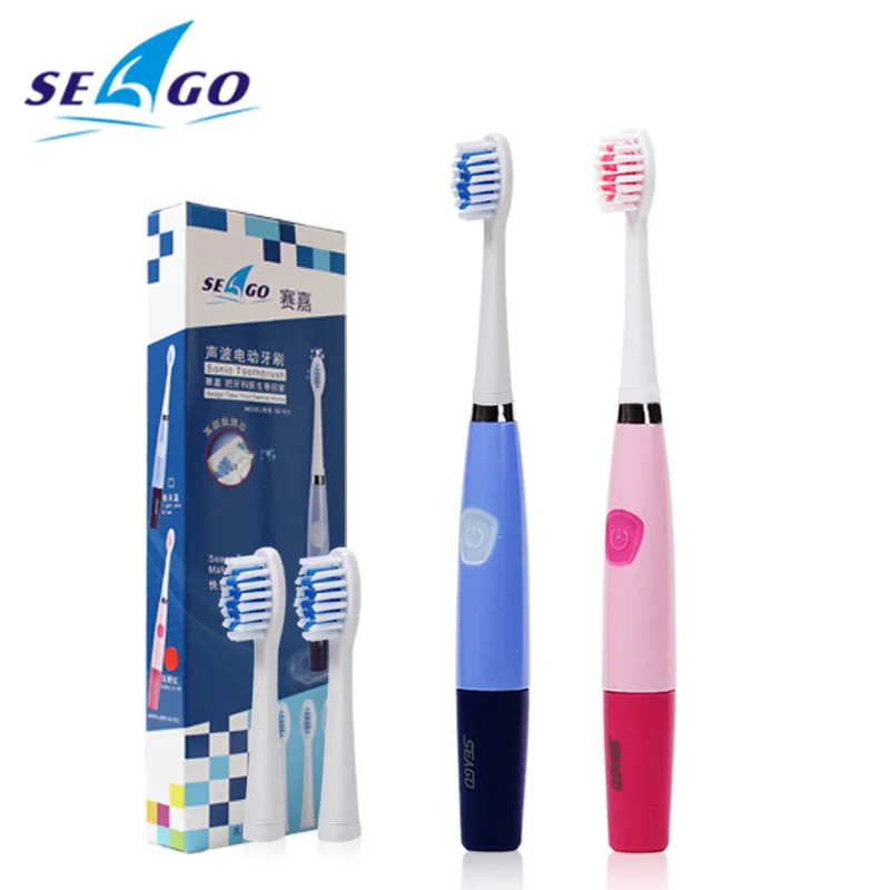 Seago Electric Toothbrush Holder Rechargeable Battery Operated 1 Handle 3 Heads Pink Or Blue huismerk kopen in de aanbieding Seago Electric Toothbrush Holder Rechargeable Battery Operated 1 Handle 3 Heads Pink Or Blue huismerk kopen in de aanbieding
