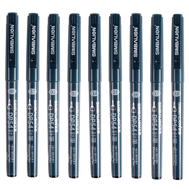 LifeMaster Simbalion ручка для рисования черный Fineliner манга Архитектура Дизайн пигментные чернила водонепроницаемые принадлежности для художественных эскизов DP-54