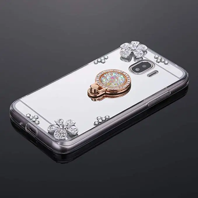 3D зеркальный чехол для samsung Galaxy J2 2018 J250 SM J250F мягкий Bling задняя крышка телефона Pro