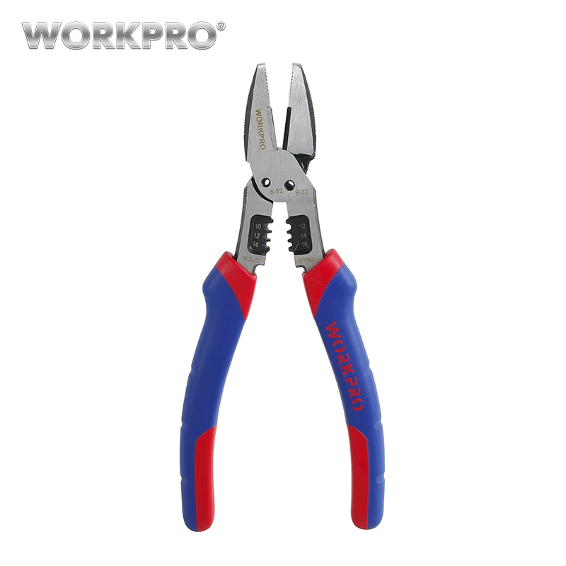 

WORKPRO 8" Multi Pliers Combination Pliers Multifunctional Plier for Crimping Stripping Crimper