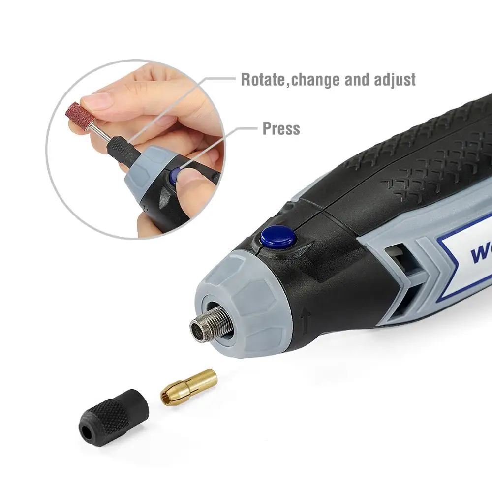 WORKPRO 130W Mini Drill Rotary Tool With Grinding