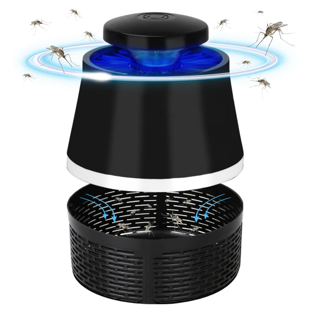 Новинка Электрический Anti Mosquito Убийца лампы USB работает ловушку комаров светодиодный вредителей Catcher Отпугиватель ошибка насекомых Zapper свет