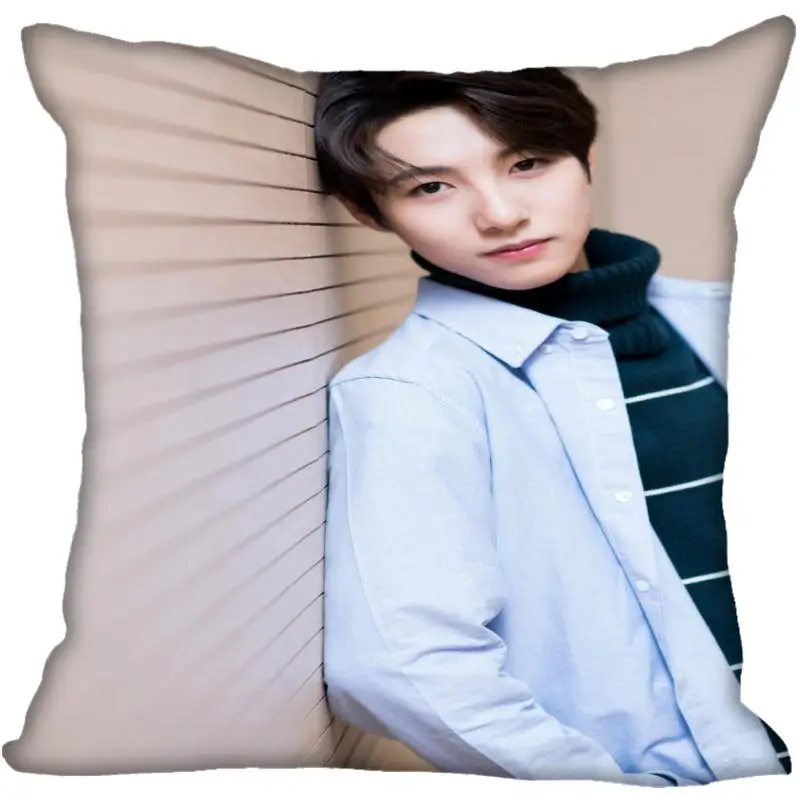 Корея Pop NCT RENJUN квадратные шелковые атласные наволочки с принтом 35x35 см 40x40 одной