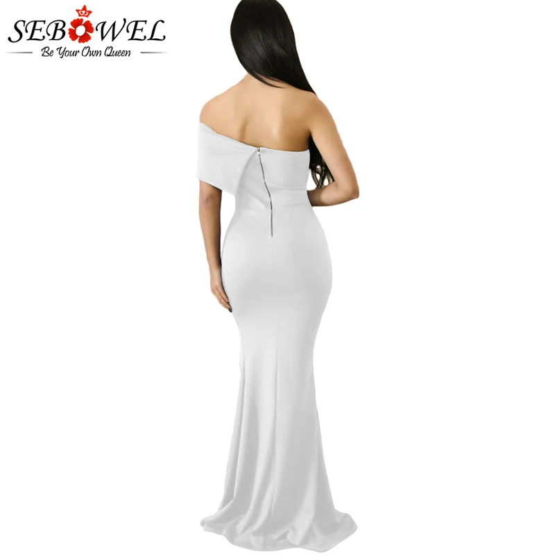White-Off-The-Shoulder-One-Sleeve-Slit-Maxi-Party-Prom-Dress-LC61929-1-2 