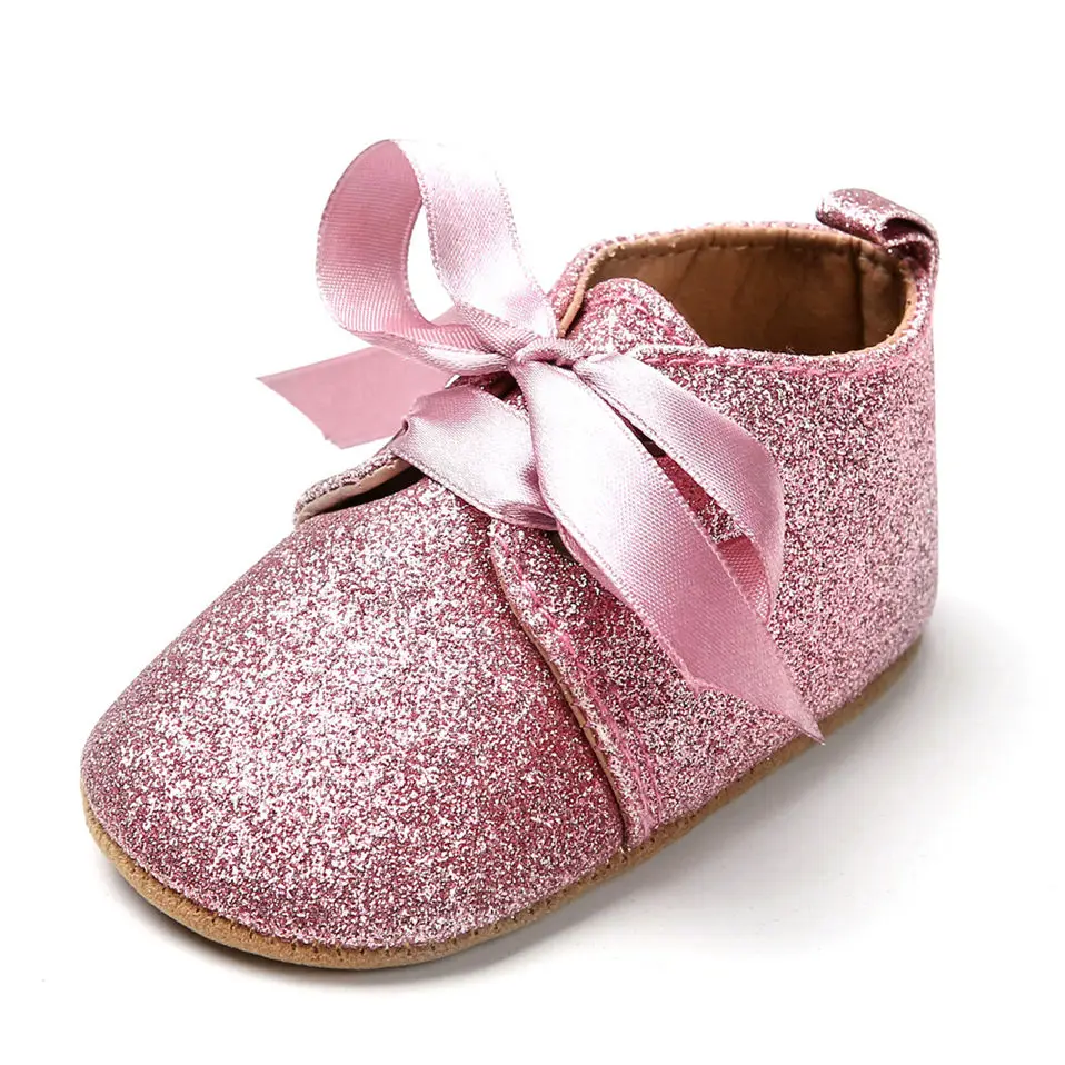 Новинка; блестящая обувь для маленьких девочек с блестками; обувь на мягкой подошве для малышей; Bebe; кроссовки для новорожденных; обувь принцессы