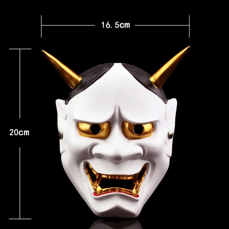 Высококачественные декоративные украшения на Хэллоуин маска японский буддизм Prajna Ghost Традиционная Маска хання костюм ужасного призрака Slipknot косплей реквизит