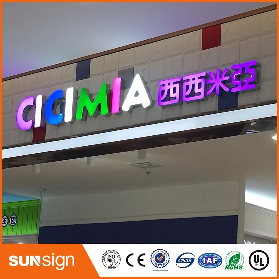 

waterproof advertising outdoor Business signs price liquid epoxy resin letters