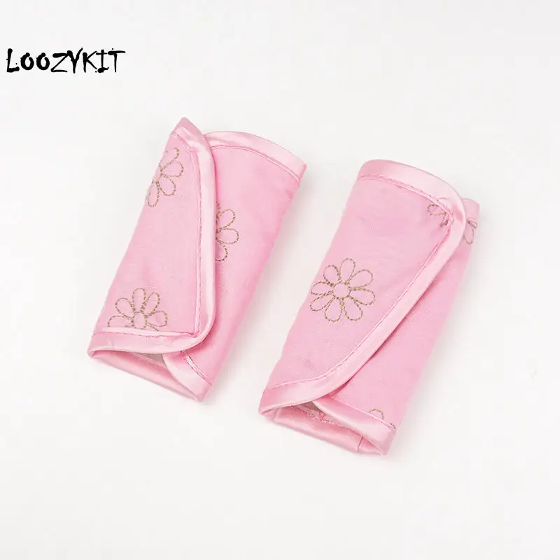 

Loozykit 2Pcs/set Baby Kids Stroller Cushion Car Auto Seat Vehicle Safety Belt Shoulder Strap Cover Pad Set Cotton Baby Tool
