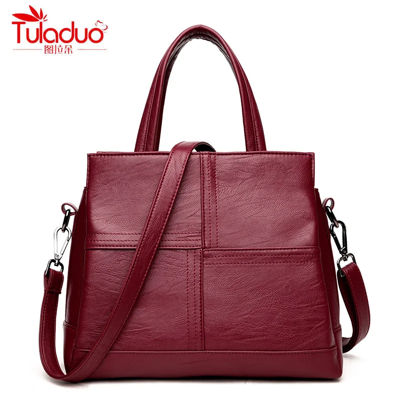 

High Quality PU Leather Women Handbags Fashion Patchwork Women Crossbody Bags Famous Brand Designer Design For Women Tote Bag