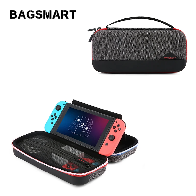 

BAGSMART Hard Shell Nintendo Switch Case EVA Travel Electronic Organizer Carrying Case for Nintendo Switch Portable Pouch Bag