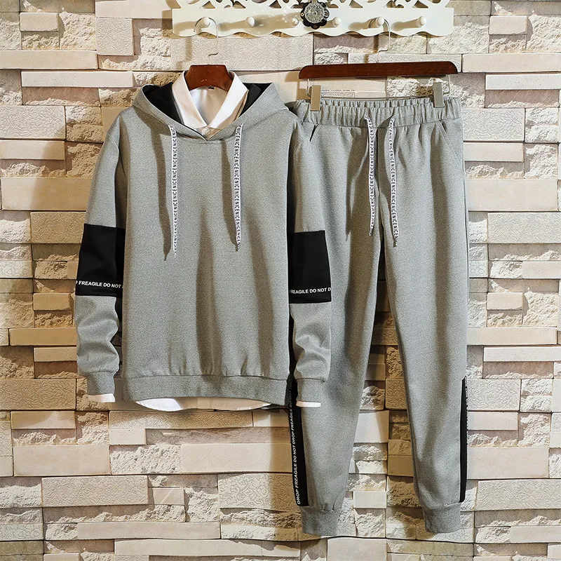 Bormandick Mens casual sets Autumn Tracksuit Male Sweatshirt Long Sleeve Pants Letter Casual Sportswear men Suits KXP18 M61-48 Bormandick Mens casual sets Autumn Tracksuit Male Sweatshirt Long Sleeve Pants Letter Casual Sportswear men Suits KXP18 M61-48