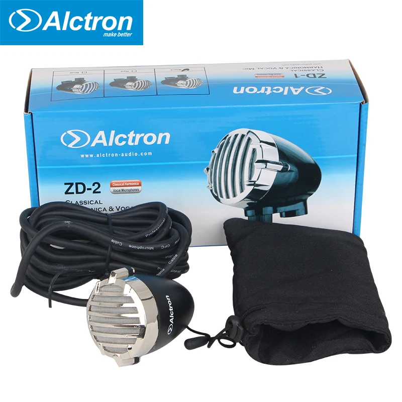 Alctron ZD-2 Классический Динамический студийный звукозаписывающий микрофон губная гармоника вокальный микрофон для сцены