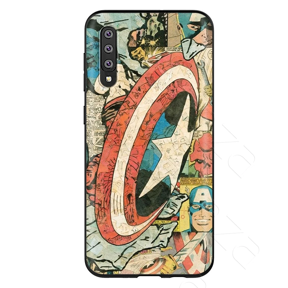 Lavaza Marvel Человек-паук Капитан Америка чехол для samsung Galaxy S6 S7 край J6 S8 S9 S10 плюс A3 A5 A6 A7 A8 A9 Note 8, 9 - Цвет: 3