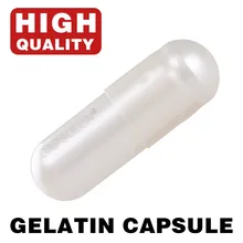 CapsulCN, жемчужно-белый, Размеры 0/10000 штук/коробка пустая Соединенные желатиновые капсулы для наполнения капсул травяными натуральными ингредиентами машины