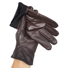 Gloves Russian winter gloves warm Fashion Women Woolen Real Leather Wool Fur Girl's Sheepskin Gloves Quality Lady Gloves N24