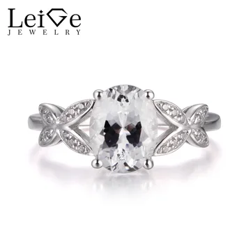 LeiGe Jewelry Natural White Topaz Wedding Rings Oval Cut Gemstone November Birthstone Ring Real 925 Sterling Silver Fine Jewelry
LeiGe Jewelry Natural White Topaz Wedding Rings Oval Cut Gemstone November Birthstone Ring Real 925 Sterling Silver Fine Jewelry