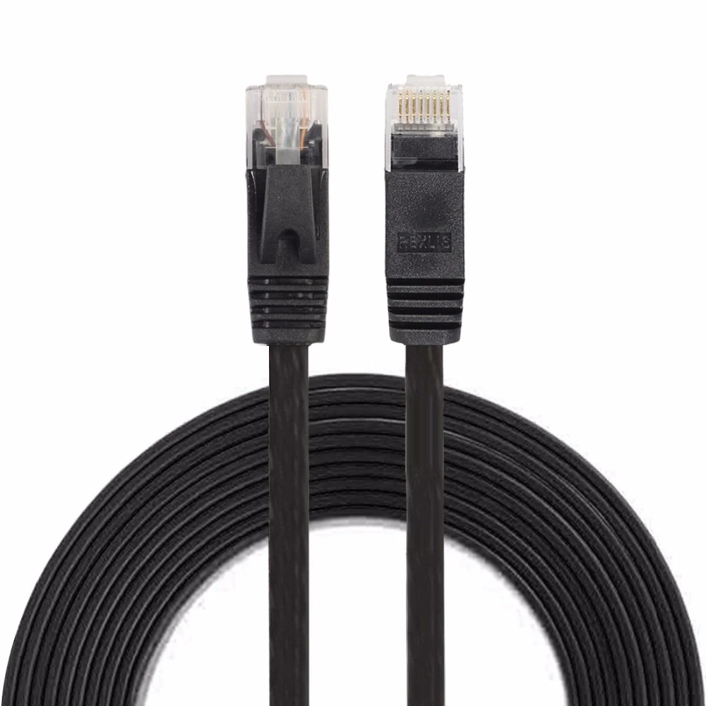 Patch Lead RJ45 Color : Blue Black Computer Supplies 0.5m CAT6 Ultra-Thin Flat Ethernet Network LAN Cable Patch Lead RJ45 Color : Blue Black Computer Supplies 0.5m CAT6 Ultra-Thin Flat Ethernet Network LAN Cable