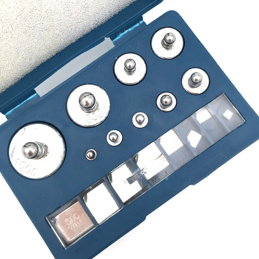 Цена 17 шт. Набор прецизионных калибровочных весов 10 мг 100 г граммы весы для Мини прецизионных цифровых весовых весов цифровые весы Баланс