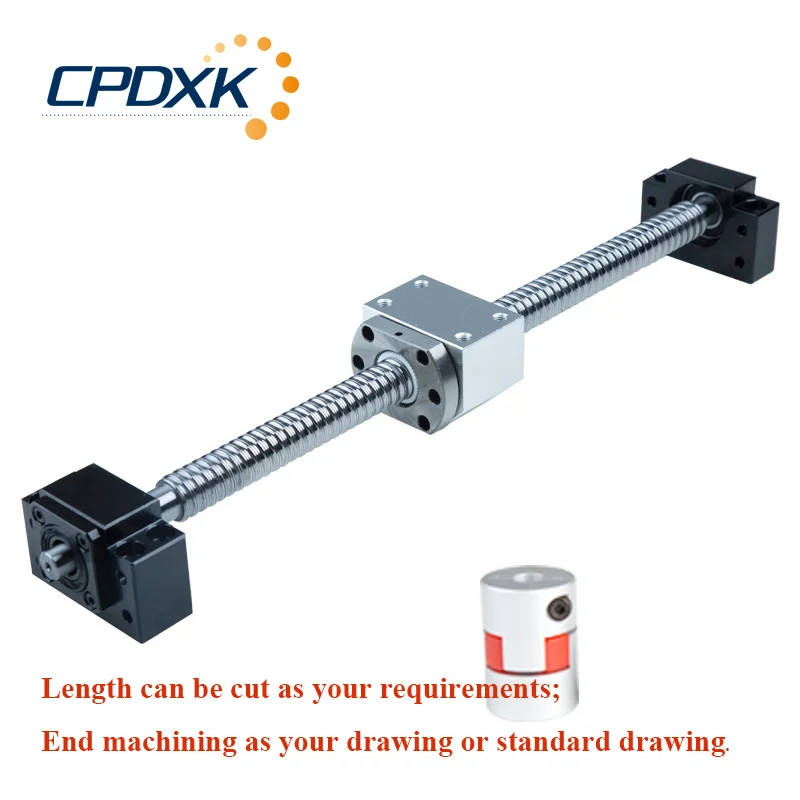 

Ball screw assembly: ball screw SFU2005 with end machining + ball screw nut SFU2005 + ball screw end support bkbf 17+ coupling
