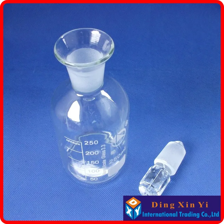 250ml Dissolved oxygen bottle,Laboratory use glass bottlesin