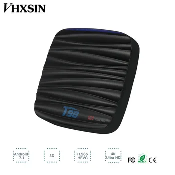 

VHXSIN T98 Smart Android 8.1 TV Box RK3328 Quad Core 4K VP9 H.265 USB3.0 2GB / 16GB