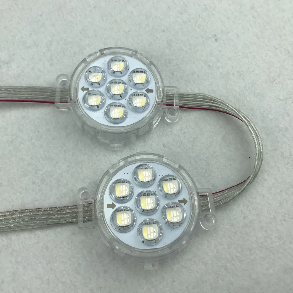 DC24V RGBW DMX512 (чип UCS512) 5050 SMD адресуемый пиксельный модуль 7 шт. LED 1 68 Вт диаметр 40 мм