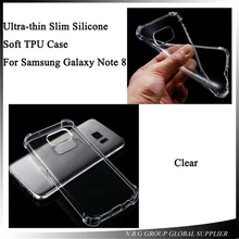 10 шт./партия для samsung Galaxy Note 8 чехол Роскошный Ультратонкий силиконовый мягкий ТПУ для Galaxy Note 8 прозрачный защитный чехол
