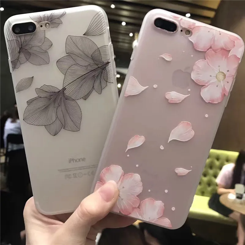 Силиконовый чехол для телефона Ricestate с цветами для iPhone 6, 7, 8 Plus, X, XS MAX, чехол с цветами и животными для iPhone XR, 8, 7, 6 Plus, мягкий чехол