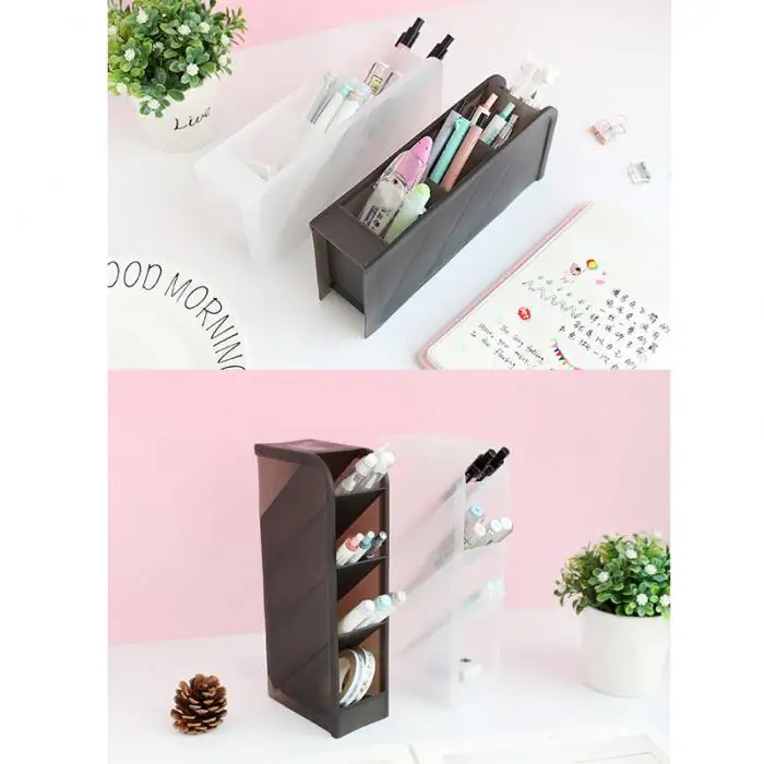 Caixa de Armazenamento de Papelaria Organizador para Escritório em Casa Camadas Multifuncional Desktop Dja99 1 Pçs 4 13 Organizador de mesa