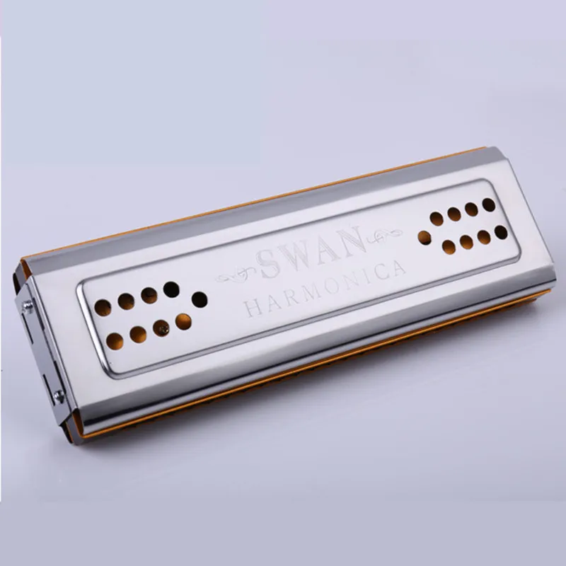 Лебедь SW24 12A двухсторонняя Губная гармошка C/G ключи 24 Отверстия Медная доска из