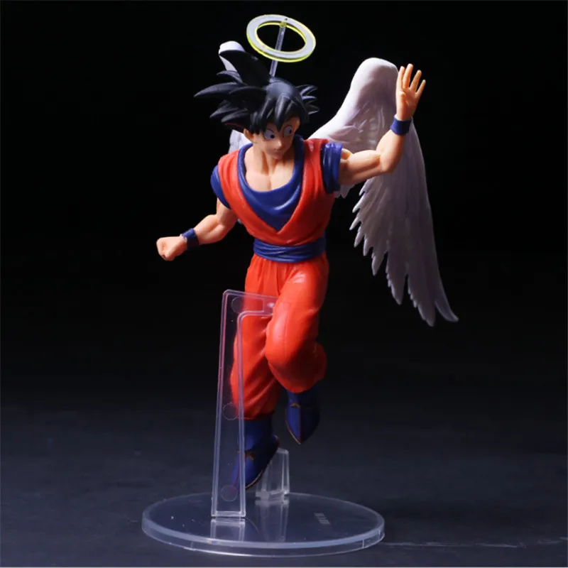 

Dragon Ball Z Goku Goodbye Angel Wing Super SaiYan PVC Anime Figure DBZ Gohan Vegeta Collection Model 20cm