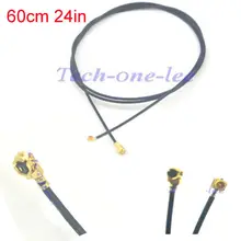 2 шт U. FL мужской ipx к u. fl/ipx женский клеммный блок Соединительный кабель 1,13 косичка кабель 60 см удлинитель Перемычка шнур