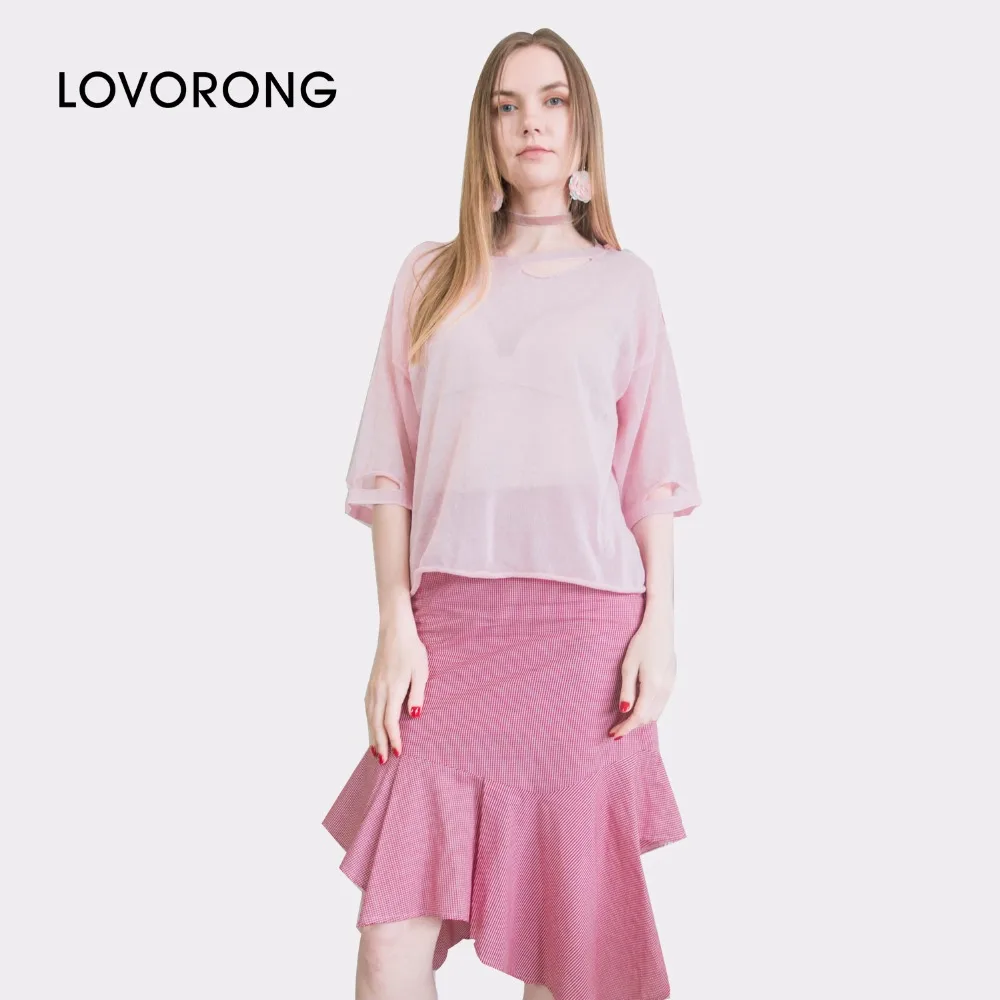 LOVORONG Women New Summer Irregular Fold Loose Casual Skirts | Женская одежда