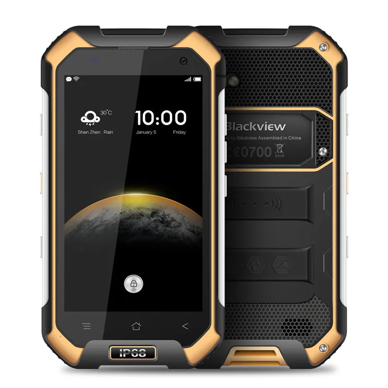 Blackview BV6000S мобильный телефон Android 7,0 MTK6735 Четырехъядерный 4G FDD LTE 2 ГБ+ 16 Гб 13.0MP IP68 водонепроницаемый смартфон - Цвет: Цвет: желтый