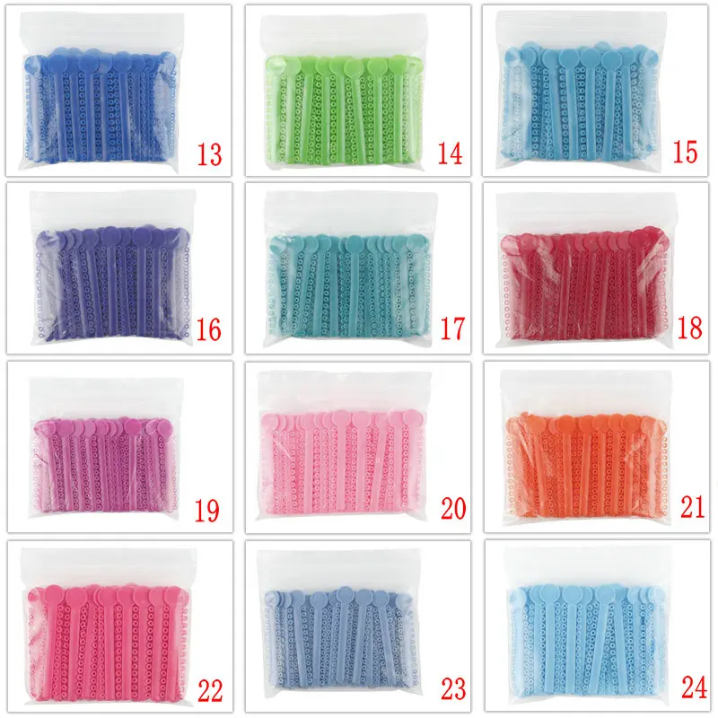 1Pack 40 Sticks Dental Ligature Ties Orthodontics Elastic Plastic Bands