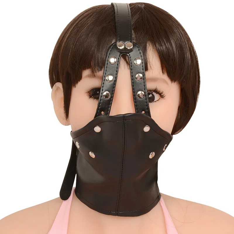 Something is. leather bondage face head mask consider, that Leather bondage face head mask more