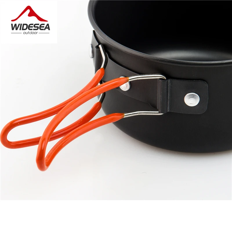 Antiadherente Sartenes Ollas Acampar Al Aire Libre Portable Senderismo Cooking Set Utensilios de Cocina vajilla viajes