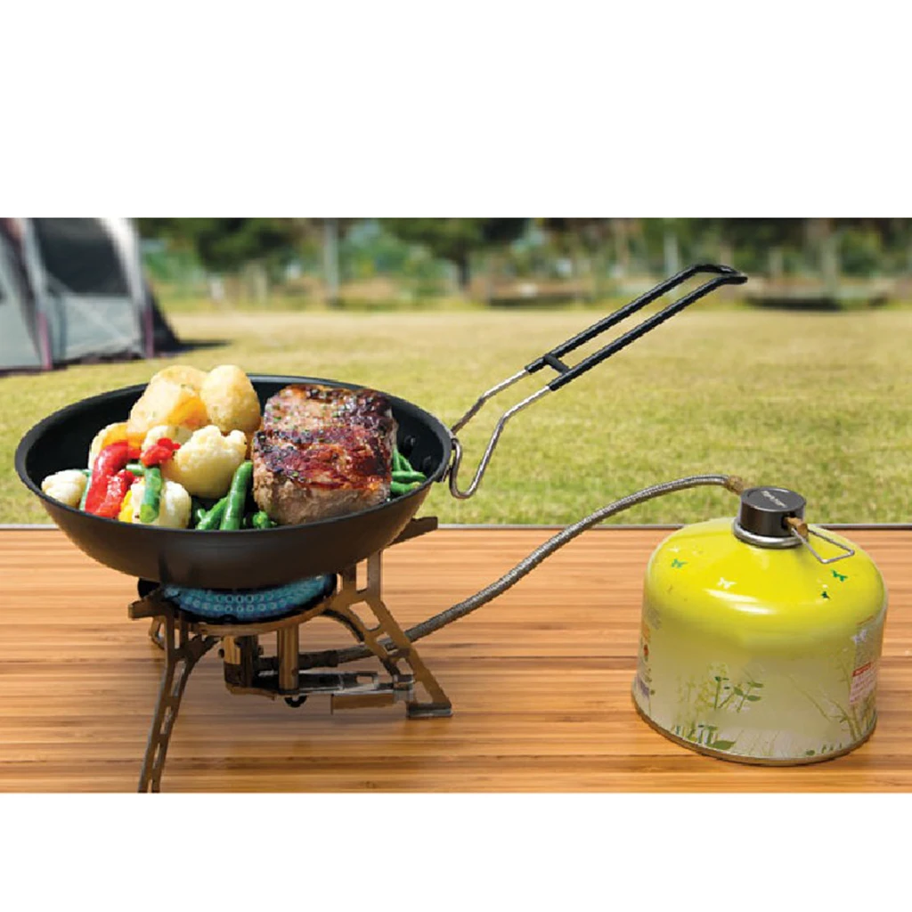 Frying Pan Outdoor Portable Camping Folding Pot Cookware Non-stick Pan 24cm