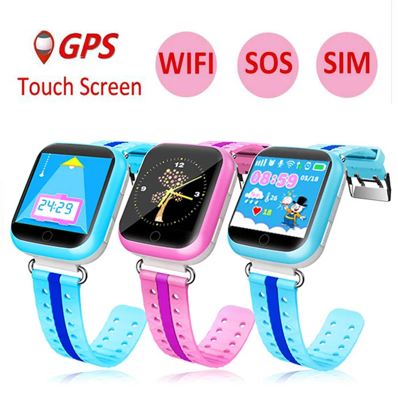 

Q750 Children Smart Watch Top Functional WiFi GPS Watch SOS Call Touch Screen Device Tracker for Kid Baby Safe Anti-Lost Monitor