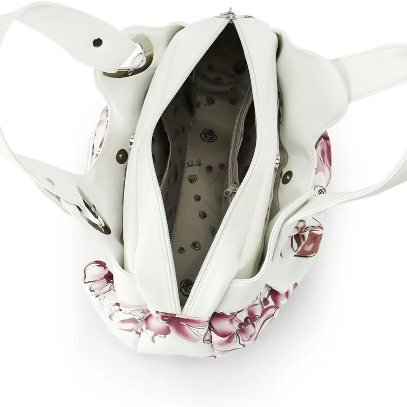 Bolsos de hombro de mujer de moda con estampado de flores bolso de mensajero de mujer 2019 diseñador de marca de lujo de cuero de alta calidad bolso de mujer Bolsos de hombro de mujer de moda con estampado de flores bolso de mensajero de mujer 2019 diseñador de marca de lujo de cuero de alta calidad bolso de mujer