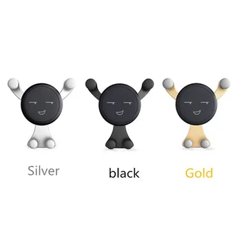 

Mobile Phone Accessories New Gravity Sensor Phone Holder Smile Panda Car Outlet Car Phone Navigation Bracket