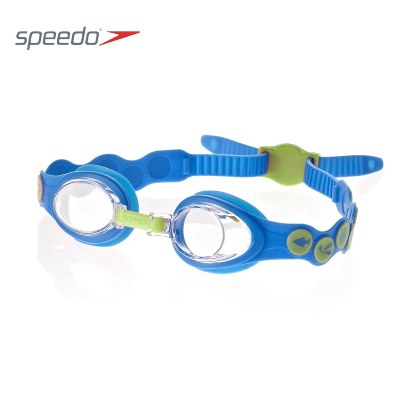 Speedo открытый водный Спорт Плавание покрытие очки дайвинг очки купальники для детей 6-12 лет - Цвет: Синий