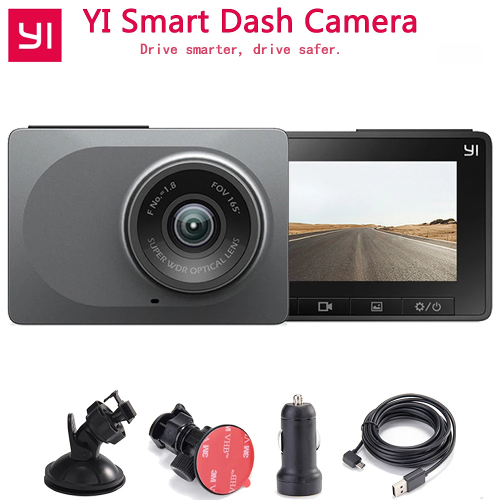 

[International Version] YI Smart Dash Camera Driving Recorder WiFi Car DVR 1080P 2.7" 165Degree 60fps ADAS Safe Reminder Dashcam