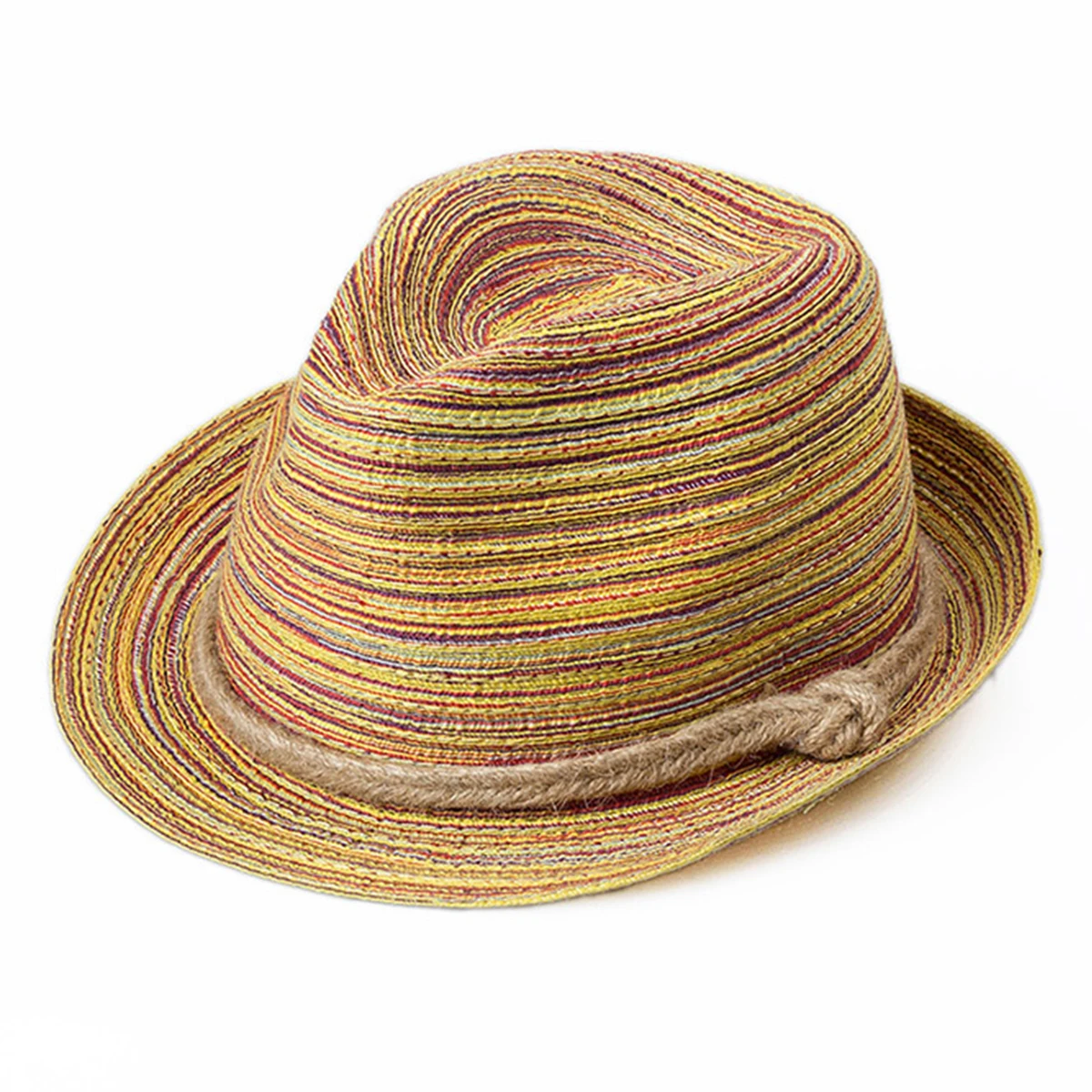 

2019 Fashion Hot Sale Tops Floppy Sun Hats For Women Simple Summer Beach Rainbow Straw Hat Leisure Fashionable Foldable Panama