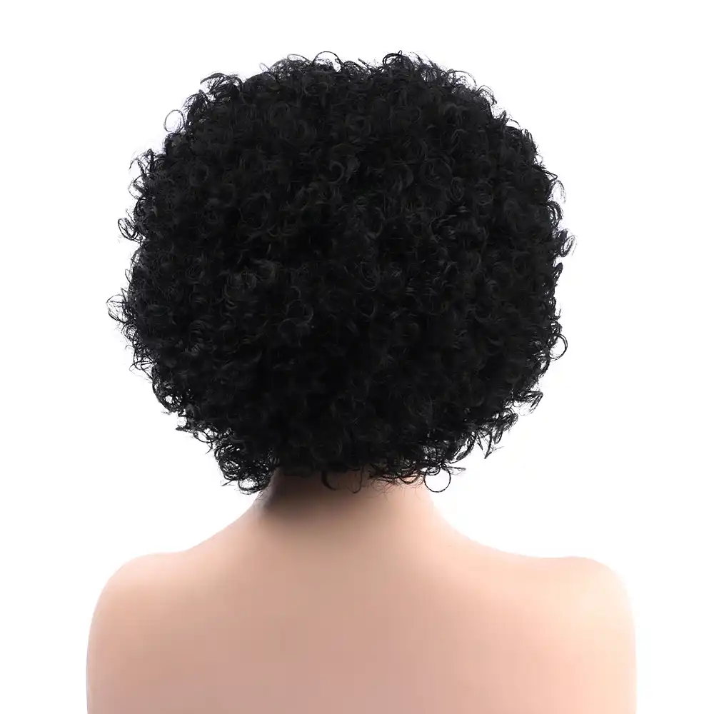 12 Synthetic Short Bob Wigs Black White Afro Kinky Curly Wigs