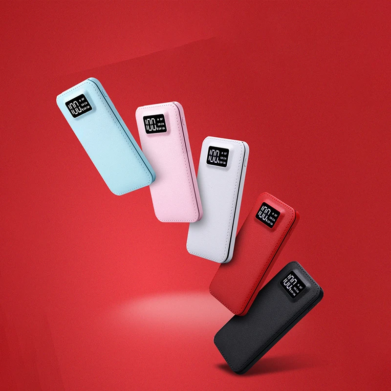 Внешний аккумулятор 10000 мАч с двойным USB ЖК-аккумулятором портативное зарядное устройство для мобильного телефона Xiaomi Redmi; Huawei P20