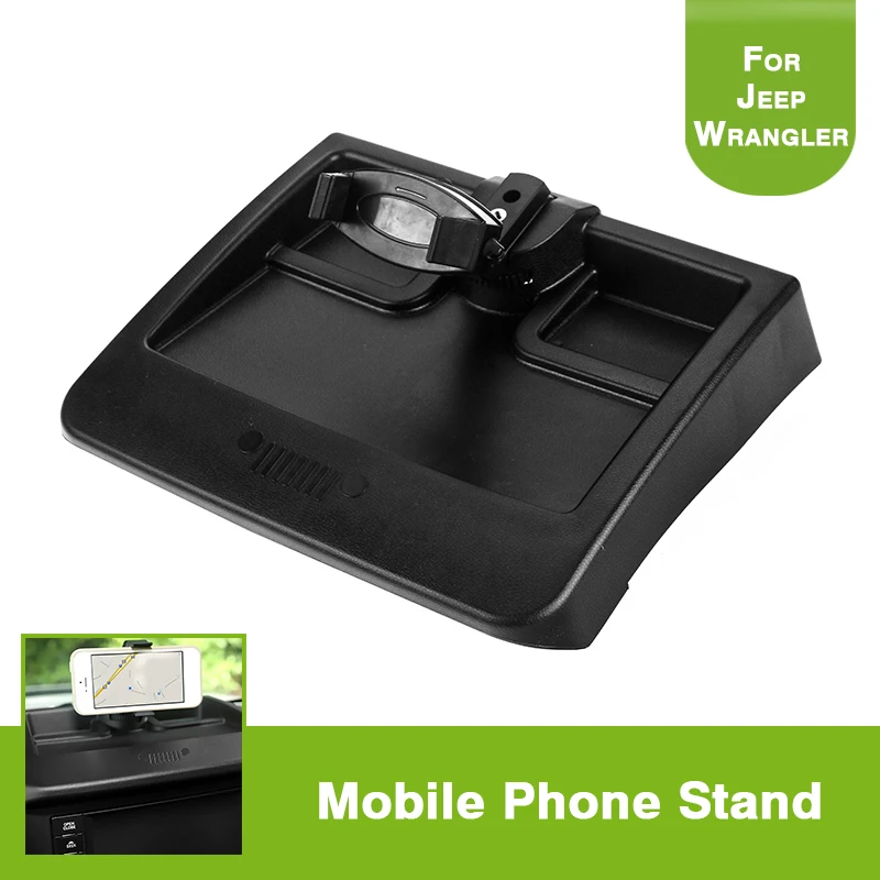 

Dash Phone Mount Holder Cradle Bracket Storage Box Organizer For Wrangler 2008-2011