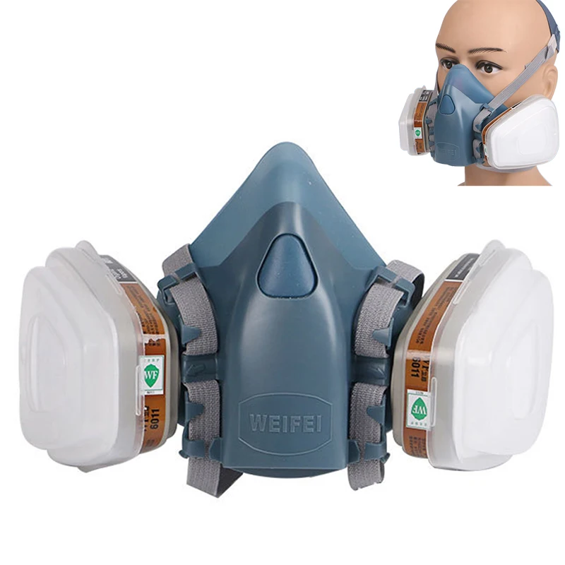 

Suit Half Face Gas Mask Respirator Painting Spraying Dust Mask Filtration of 6N11 Cotton Particlesgas Mask